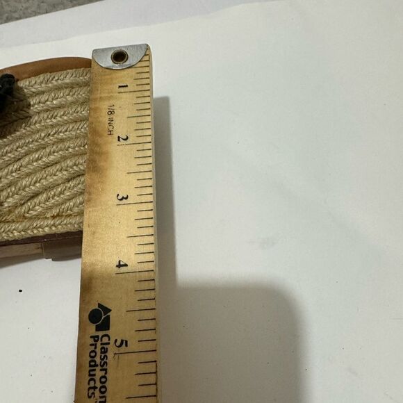 Kate Spade Espadrille woven black Wedge Heel Sandals Size 7 M - Picture 10 of 10